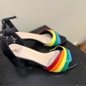 Colorful Strappy Women's Heels